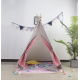Aga4Kids Baby Teepee Stars szaro-różowe
