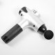 Aga Pistolet do masażu Masażer do ciała + Torba + Wymienne końcówki DS1602 Srebrny