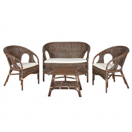 Aga Zestaw rattanowy URSUS Choco White