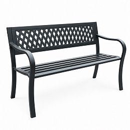 Aga Metalowa ławka ogrodowa 125x53 x77 cm