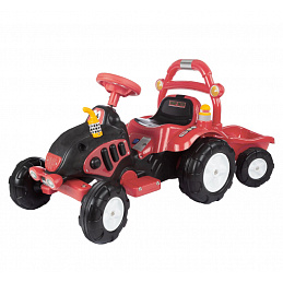 Aga4Kids Elektryczny traktor z przyczepą Czerwony - DZ245 - II. JAKOŚĆ