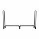 Aga Stojak na drewno 200x36x116 cm Czarny