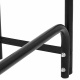 Aga Stojak na drewno 200x36x116 cm Czarny