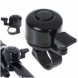 L-BRNO Dzwonek rowerowy głośny metalowy na rower czarny