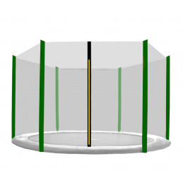 Aga Siatka ochronna 305 cm na 6 słupków Siatka czarna / ciemno zielona