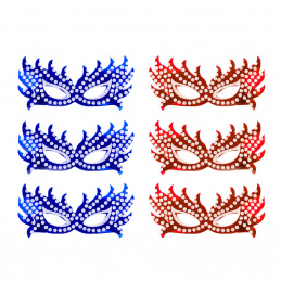 Aga4Kids Maski dziecięce imprezowe DS941BR 6 szt.