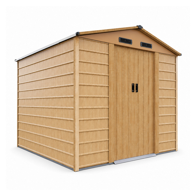 Aga Domek ogrodowy 278x215x238 cm Brązowy