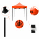 Aga Namiot handlowy bez ścianek bocznych 2x2 m Pomarańczowy