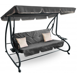 Huśtawka ogrodowa wolnostojąca AGA 55 x 146cm Ciemny szary