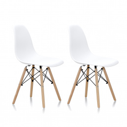 Aga 2x Krzesło jadalniane Białe