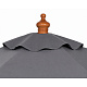 Linder Exclusiv Parasol ogrodowy z drewnianą konstrukcją 250 cm Ciemnoszary