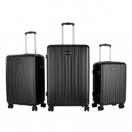 Aga Travel Sada ZESTAW WALIZEK 3w1 MR4667 Czarny