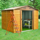 Aga Domek ogrodowy 278x215x238 cm Brązowy