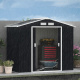 Aga Domek ogrodowy 213x130x185 cm Czarny