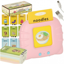 Czytnik kart edukacyjnych fiszki do nauki słówek z języka angielskiego 112 kart