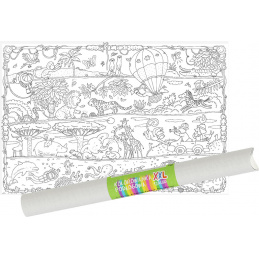 "Safari" kolorowanka podłogowa XXL plakat