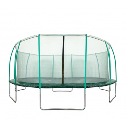 Aga SPORT FIT Trampolina 500 cm ciemnozielona + siatka ochronna wewnętrzna