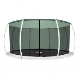 Aga siatka wewnętrzna do trampoliny 366 cm na 8 słupków z ringiem Ciemno zielona