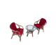 Aga Zestaw rattanowy SITA Choco Maroon