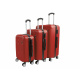 Aga Travel ZESTAW WALIZEK 3w1 KOMPLET WALIZKA PODRÓŻNA BAGAŻ MR4652 Czerwony