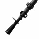 Aga Kij trekkingowy Carbon 61–135 cm, czarne