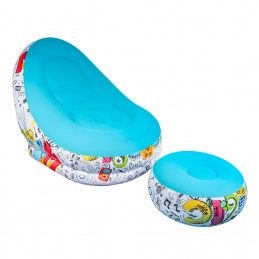 Aga KRZESŁO FOTEL DMUCHANY WODNY POMPOWANY Z PODNOŻKIEM DS2506