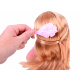 Lalka blond głowa do czesania fryzjer ZA3940 uniwersalny