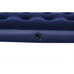 Dmuchany Materac turystyczny do spania 2-osobowy flokowany BESTWAY 203x152x22cm + Zestaw naprawczy