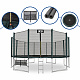 Trampolina Aga SPORT PRO 518 cm Dark Green + siatka ochronna + drabinka + kieszeń na buty