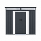 Aga Domek ogrodowy 238x132x180 cm Ciemnoszary