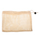 Woreczek wielorazowy ekologiczny siatka na warzywa owoce suszone grzyby 25x17cm