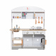 Aga4Kids DREWNIANA KUCHNIA DLA DZIECI + AKCESORIA KUCHENNE MR6079