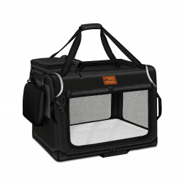 Tresco Transporter dla psów i kotów 61x42x42 cm Czarna