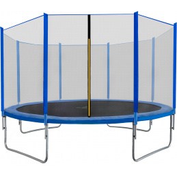 Aga SPORT TOP Trampolina 430 cm Niebieska + siatka ochronna