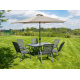 Linder Exclusiv parasol przeciwsłoneczny Knick 250 cm Taupe 
