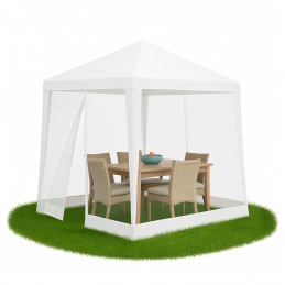Aga Altana ogrodowa z moskitierą 2,4x3 m Biały