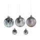 Aga BOMBKI CHOINKOWE MIX 3/6cm 44szt. Szary