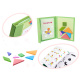 Książeczka magnetyczna układanka klocki 3D tangram