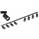 Lampa GU10 VIKI-L 8 spot listwa czarna