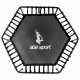 Aga Mata do trampoliny fitness Black 130 cm 