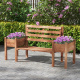 Aga Ławka ogrodowa z donicami 184x59x95 cm