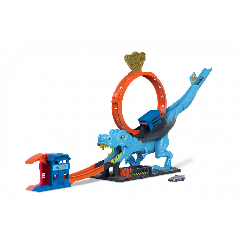 Hot Wheels City HKX42 Pętla z żarłocznym T-Rexem