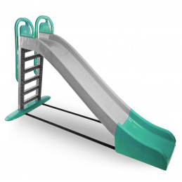 Aga4Kids Ślizgawka z uchwytem 243 cm szaro-zielona