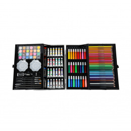 ZESTAW DO MALOWANIA i RYSOWANIA DLA MAŁEGO ARTYSTY 145 el.