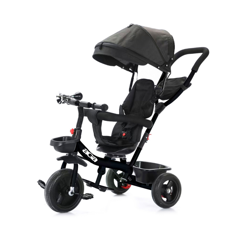 Aga Rowerek trójkołowy dziecięcy Pchacz MR1469 Czarny