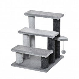 Aga Schody dla kota 60x40x64 cm Szare