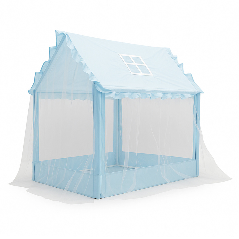 Aga4Kids Namiot do zabawy dla dzieci Mały domek niebieski