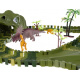 Kruzzel 17248 tory samochodowe dinozaurów 240 sztuk