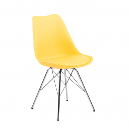Aga Krzesło do kuchni salonu jadalni MR2040 żółte