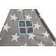 Aga4Kids Baby Teepee Stars Szaro-niebieski